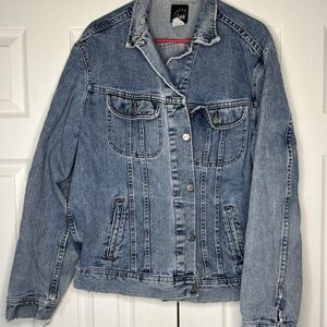 VTG Lee Jacket Mens LARGE TALL Denim Trucker Riveted USA Made 90s Western Type 3